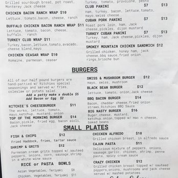 Ritchie's General Store & Eatery - Menu Part 2 from Ritchie's. - Southern Near Me - Loris, South Carolina Ritchie's General Store & Eatery - Menu Part 2 from Ritchie's. - Southern Near Me - Loris, South Carolina