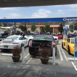Chevron - Speaks for itself. All high end and luxury cars visit this location cause of the service and gas prices.