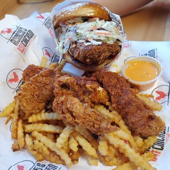 Monroe's Hot Chicken - 3 piece tender and hot chicken sandwich. - Chicken Shop Near Me - Phoenix, Arizona