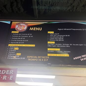 Micheladas La Bajada - Tiny but mighty menu. - Tacos Near Me - Dallas, Texas Micheladas La Bajada - Tiny but mighty menu. - Tacos Near Me - Dallas, Texas