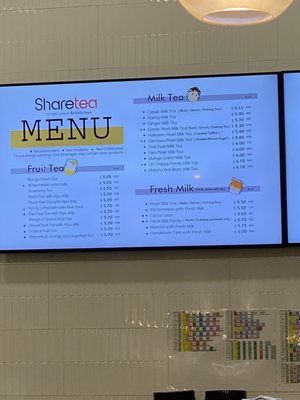 Menu photo 1 Sharetea San Mateo, CA