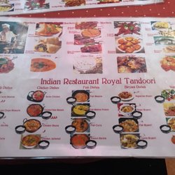 Royal Tandoori - Placemat picture menu