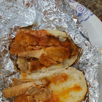 Amalfi Pizzeria & Restaurant - Supposedly this is an eggplant parm sandwich. - Pizza Near Me - Central Valley, New York