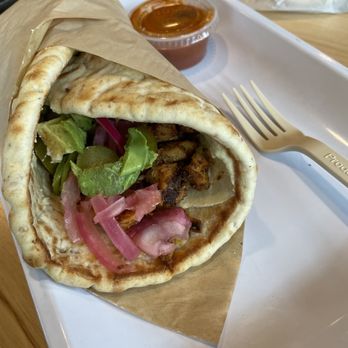 CAVA - Spicy chicken avocado pita(didn't use dressing) - Mediterranean Near Me - Newport News, Virginia CAVA - Spicy chicken avocado pita(didn't use dressing) - Mediterranean Near Me - Newport News, Virginia