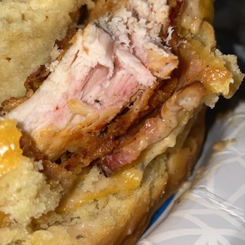 Pine State Biscuits - Raw chicken sandwich - Breakfast & Brunch Near Me - Portland, Oregon Pine State Biscuits - Raw chicken sandwich - Breakfast & Brunch Near Me - Portland, Oregon