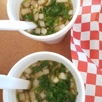 Tacos La Cabeza - Beef Soup with Onions & Cilantro - Tacos Near Me - Glendale, Arizona