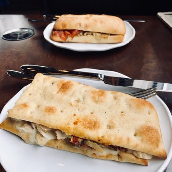 Starbucks - Top: chicken & double-smoked bacon panini // Bottom: Chicken Artichoke Panini on Ancient Grain Flatbread - Coffee & Tea Near Me - Roselle, Illinois Starbucks - Top: chicken & double-smoked bacon panini // Bottom: Chicken Artichoke Panini on Ancient Grain Flatbread - Coffee & Tea Near Me - Roselle, Illinois