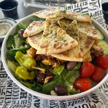 YUMMY Subs & More - Greek Salad with Chicken. The best I have had in the Tulsa area. - Sandwiches Near Me - Broken Arrow, Oklahoma