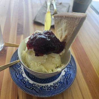Shonas Food Company - Duck egg custard cream with gooseberry jam and Scottish shortbread - Coffee & Tea Near Me - Chehalis, Washington Shonas Food Company - Duck egg custard cream with gooseberry jam and Scottish shortbread - Coffee & Tea Near Me - Chehalis, Washington