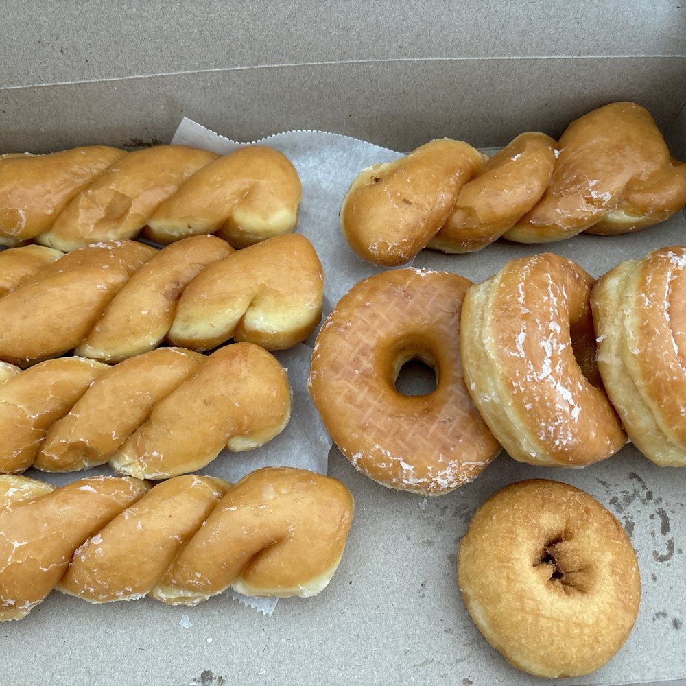 Glazed donuts--so fresh and fluffy!