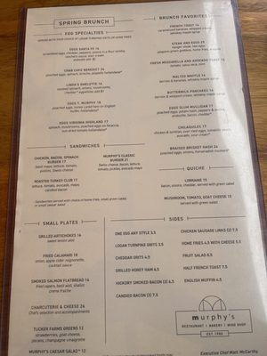 Menu photo 2 Murphy's Atlanta, GA