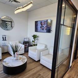 Blessed Lashes and Beauty - Our waiting area, designed for your comfort and relaxation while you await your pampering.