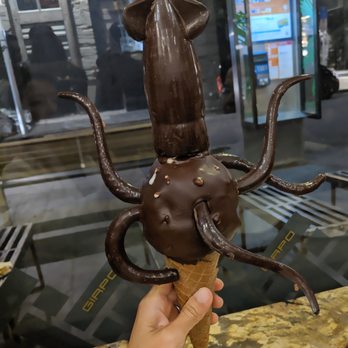 Giapo - Chocolate squid cone - Desserts Near Me - Auckland, AUK