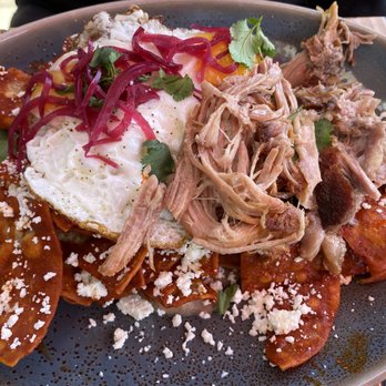 Playa Mesa - Chilaquiles with Carnitas - Mexican Near Me - Costa Mesa, California Playa Mesa - Chilaquiles with Carnitas - Mexican Near Me - Costa Mesa, California