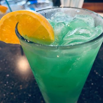 The Twisted Tuna - The Blue Hawaiian.  Damn these drinks are exotic. - Seafood Near Me - Jupiter, Florida
