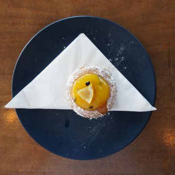 The Smoking Barrel - Passionfruit with lemon curd donut ($4.50 NZD) - Donuts Near Me - Motueka, TAS The Smoking Barrel - Passionfruit with lemon curd donut ($4.50 NZD) - Donuts Near Me - Motueka, TAS