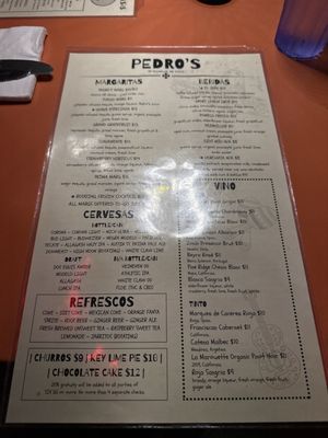 Menu photo 1 Pedro's Kennebunk, ME