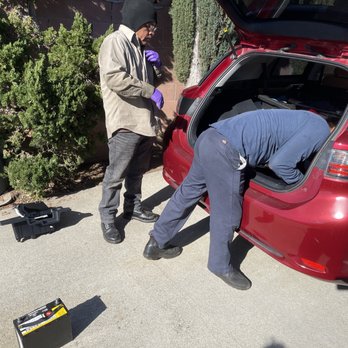 Mobile mechanic - Will took out the dead battery and installing new one as I took this photo. - Roadside Assistance Near Me Mobile mechanic - Will took out the dead battery and installing new one as I took this photo. - Roadside Assistance Near Me