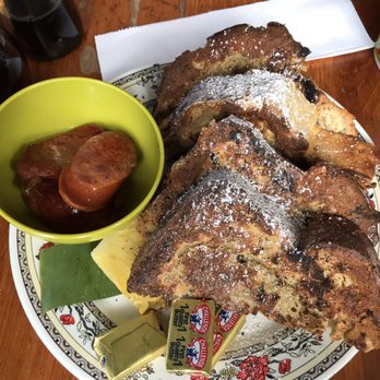 The Coffee Shack - The yummy French toast with a side of Portuguese sausage. - Coffee & Tea Near Me - Captain Cook, Hawaii The Coffee Shack - The yummy French toast with a side of Portuguese sausage. - Coffee & Tea Near Me - Captain Cook, Hawaii