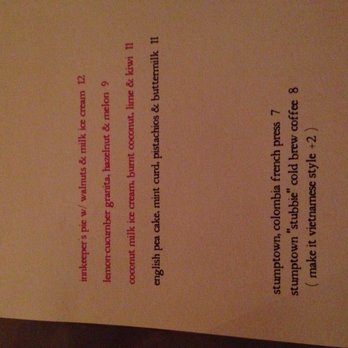 Rose's Luxury - Dessert Menu as of 10/24/2016 - New American Near Me - Washington, DC, District of Columbia Rose's Luxury - Dessert Menu as of 10/24/2016 - New American Near Me - Washington, DC, District of Columbia
