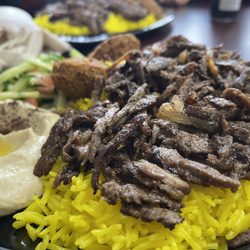 Nay Restaurant - Beef Shawarma Plate with Rice