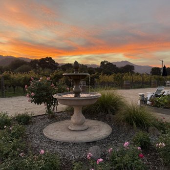 Brix - Sunset from the patio - New American Near Me - Napa, California Brix - Sunset from the patio - New American Near Me - Napa, California