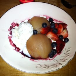 Honey Roasted Pear W/chocolate Cake