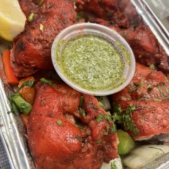 Lasoon - Tandoori Chicken came with a delicious green sauce - Himalayan/Nepalese Near Me - Aiea, Hawaii