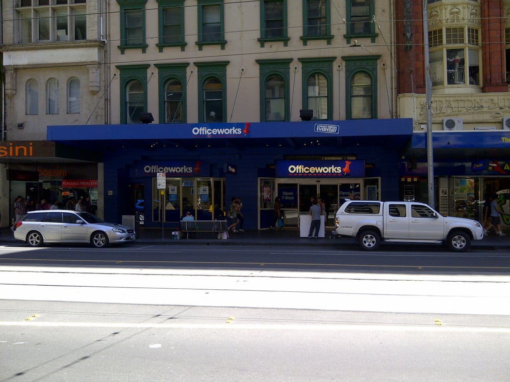 OFFICEWORKS Updated September 2024 107 Elizabeth St, Melbourne