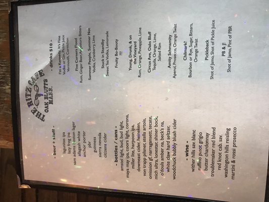 Menu photo 2 The Ritz Cafe Oak Bluffs, MA