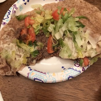 Santini's Pizza Palace - Steak and cheese wrap no cheese and tiny scrap of steak. - Pizza Near Me - Ansonia, Connecticut