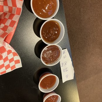 BBQ4LIFE - All the sauces! I could drink the garlic sauce cuz it's so good! - Barbeque Near Me - Boise, Idaho BBQ4LIFE - All the sauces! I could drink the garlic sauce cuz it's so good! - Barbeque Near Me - Boise, Idaho