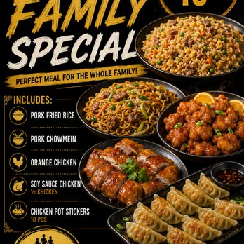 Fat Boy Roasted Delights - Family Special - $49.99!
A delicious combo made for sharing with family and friends! - Chinese Near Me - Modesto, California Fat Boy Roasted Delights - Family Special - $49.99!
A delicious combo made for sharing with family and friends! - Chinese Near Me - Modesto, California
