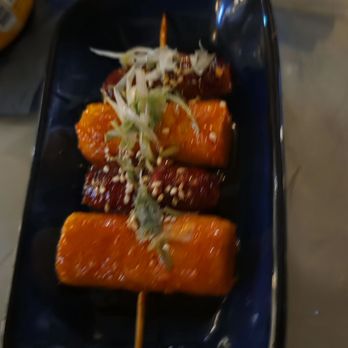 Pocha 93 - Sausage and rice cake skewer - Cocktail Bars Near Me - Orlando, Florida