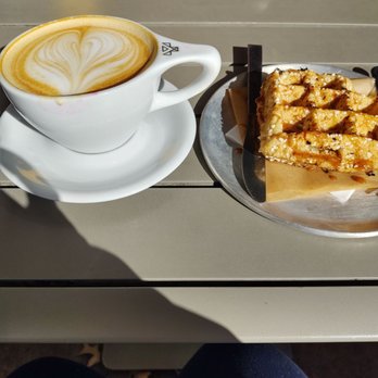 Jubala Coffee - Almond latte and cinnamon waffle! Yum!! - Coffee & Tea Near Me - Raleigh, North Carolina Jubala Coffee - Almond latte and cinnamon waffle! Yum!! - Coffee & Tea Near Me - Raleigh, North Carolina