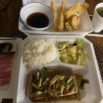 Saito & Pho Restaurant - Complete meal of Ahi with Ginger sauce with Tempura & Sashimi and miso soup - Vietnamese Near Me - Ewa Beach, Hawaii Saito & Pho Restaurant - Complete meal of Ahi with Ginger sauce with Tempura & Sashimi and miso soup - Vietnamese Near Me - Ewa Beach, Hawaii