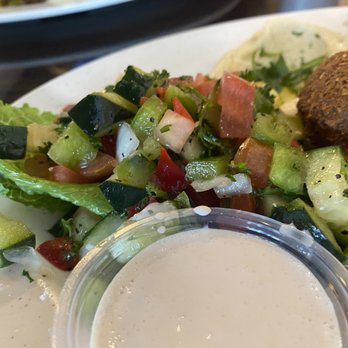 Ameer's Mediterranean Grill - Close up of the Lebanese salad - Mediterranean Near Me - Atlanta, Georgia