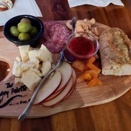 Snac charcuterie board. Great cheese and best salame ever. Snac charcuterie board. Great cheese and best salame ever.