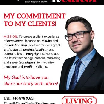 Cory Clarke - Living Realty - MISSION STATEMENT! - Real Estate Agents Near Me - Toronto, Ontario Cory Clarke - Living Realty - MISSION STATEMENT! - Real Estate Agents Near Me - Toronto, Ontario