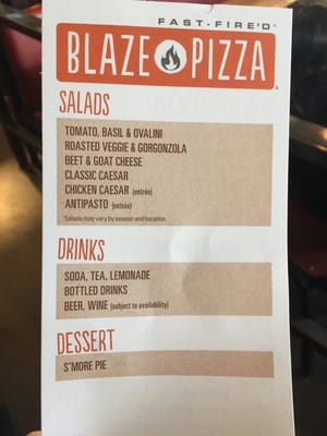 Menu photo 4 Blaze Pizza Fremont, CA