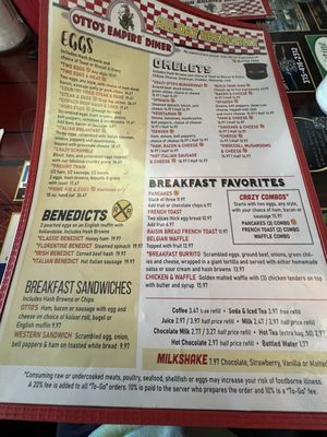Menu photo 4 Crazy Ottos Empire Diner Herkimer, NY