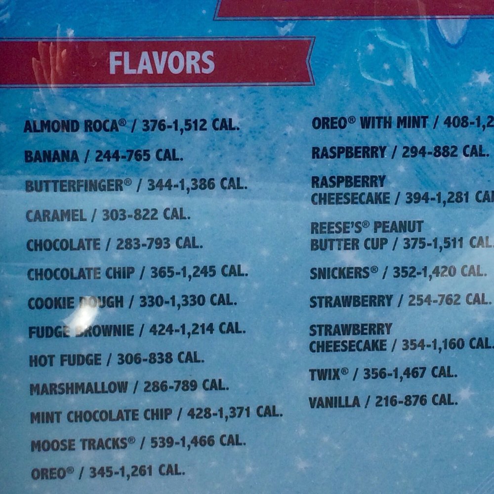 Tons of flavors for milkshakes Tons of flavors for milkshakes