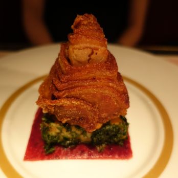 Bob Bob Ricard - Crispy pork belly. Well presented and taste is spot on. - British Near Me - Soho, XGL