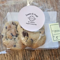 Timeless Treasures Boutique - Sweets and Hugs Cookies- 4 small cookies for $5- Delicious! Soft, chewy, and not too sweet 5 stars
