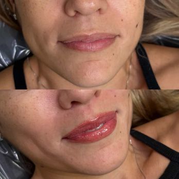 Modern Pigments - Before and after pictures of my lips. - Permanent Makeup Near Me - Covina , California