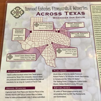 Inwood Estates Vineyards Inc - the location of across texas - Wineries Near Me - Florence, Texas