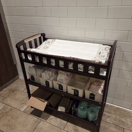 A well-stocked changing table, which was such a lovely touch