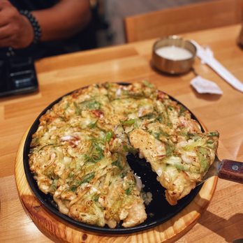 Daesung Korean Noodle - Obviously, seafood pancake. - Korean Near Me - Flushing, New York Daesung Korean Noodle - Obviously, seafood pancake. - Korean Near Me - Flushing, New York