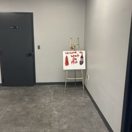 Hallway sign ----