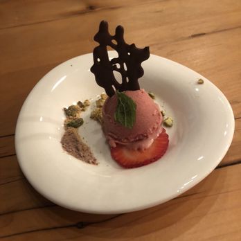 Delage - 8th: strawberry ice cream with pistachios, soy milk powder, dark chocolate chip - Japanese Near Me - Oakland, California Delage - 8th: strawberry ice cream with pistachios, soy milk powder, dark chocolate chip - Japanese Near Me - Oakland, California